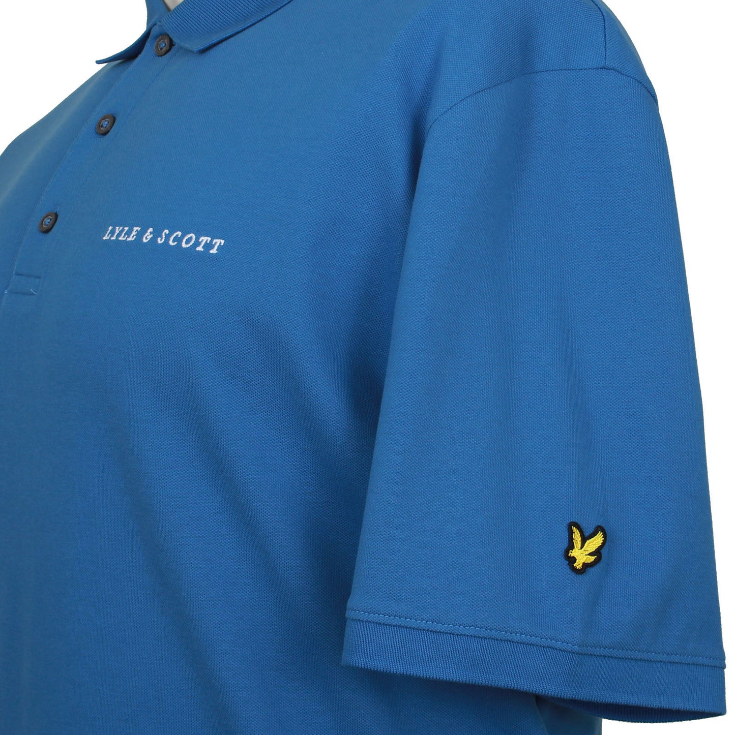 Plus Size Sp2006 Embroidered Polo Spring Blue