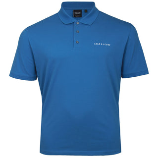 Lyle & Scott Plus Size Sp2006 Embroidered Polo Spring Blue