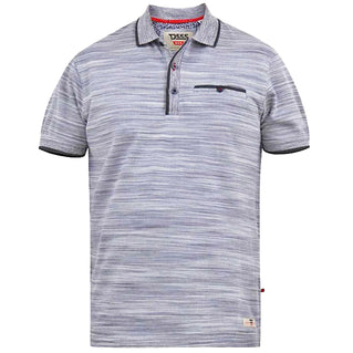 D555 Plus Size Valour Pique Reno Polo Grey Reno