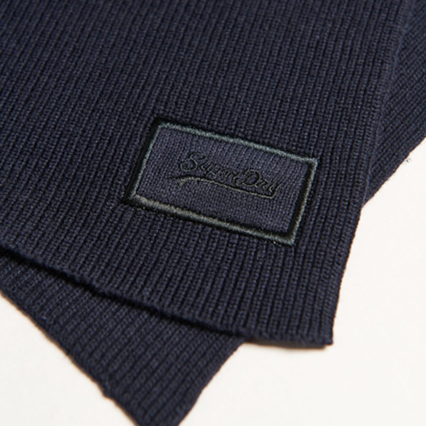 Knitted Logo Scarf Eclipse Navy Grit