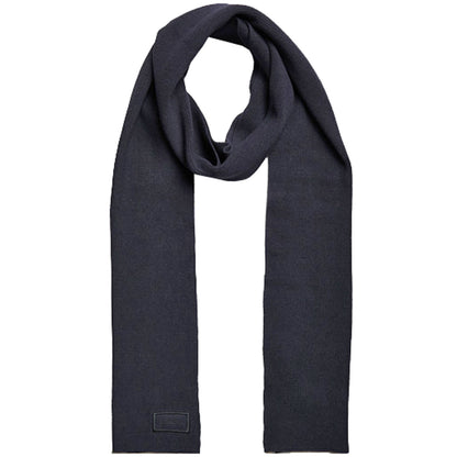 Knitted Logo Scarf Eclipse Navy Grit