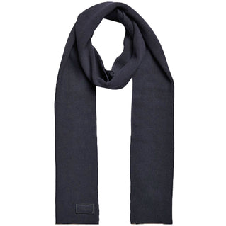 Superdry Knitted Logo Scarf Eclipse Navy Grit