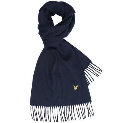 Sv1311a Lambswool Scarf Dark Navy