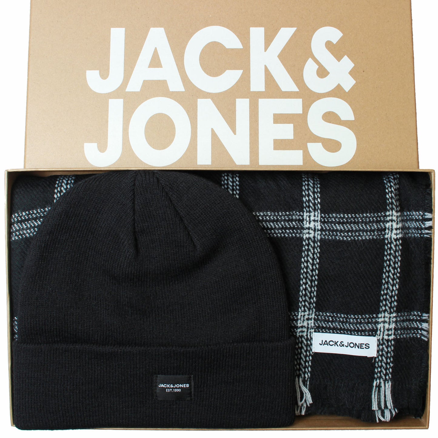 Frost Dna Beanie & Scarf Gift Box Black