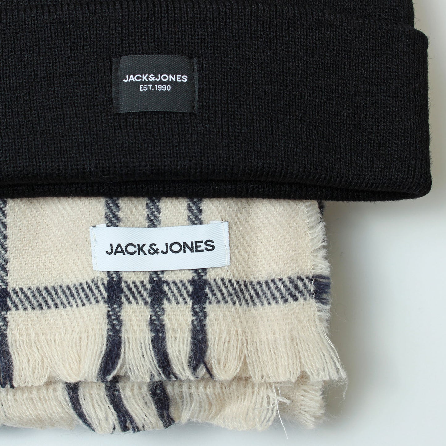 Jack & Jones Frost Dna Beanie & Scarf Gift Box Navy