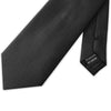 Micro Grid Woven Xl Poly Tie Black