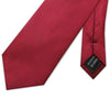 Micro Grid Woven Xl Poly Tie Red