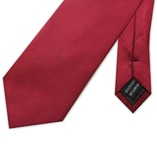 Kensington Micro Grid Woven Xl Poly Tie Red