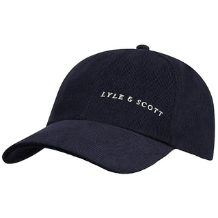 Lyle & Scott He1901v Cord Baseball Cap Dark Navy