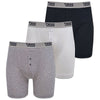 Plus Size Driver Boxer Briefs 3-Pack Grey/Black/Navy