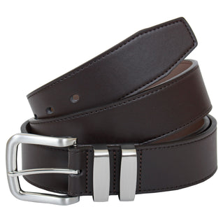 Solid State Plus Size Langsborough Double Metal Loop Fashion Belt Dark Brown