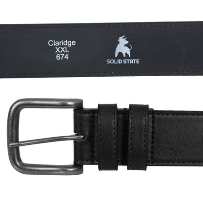 Plus Size Claridge Antique Buckle Jeans Belt Black