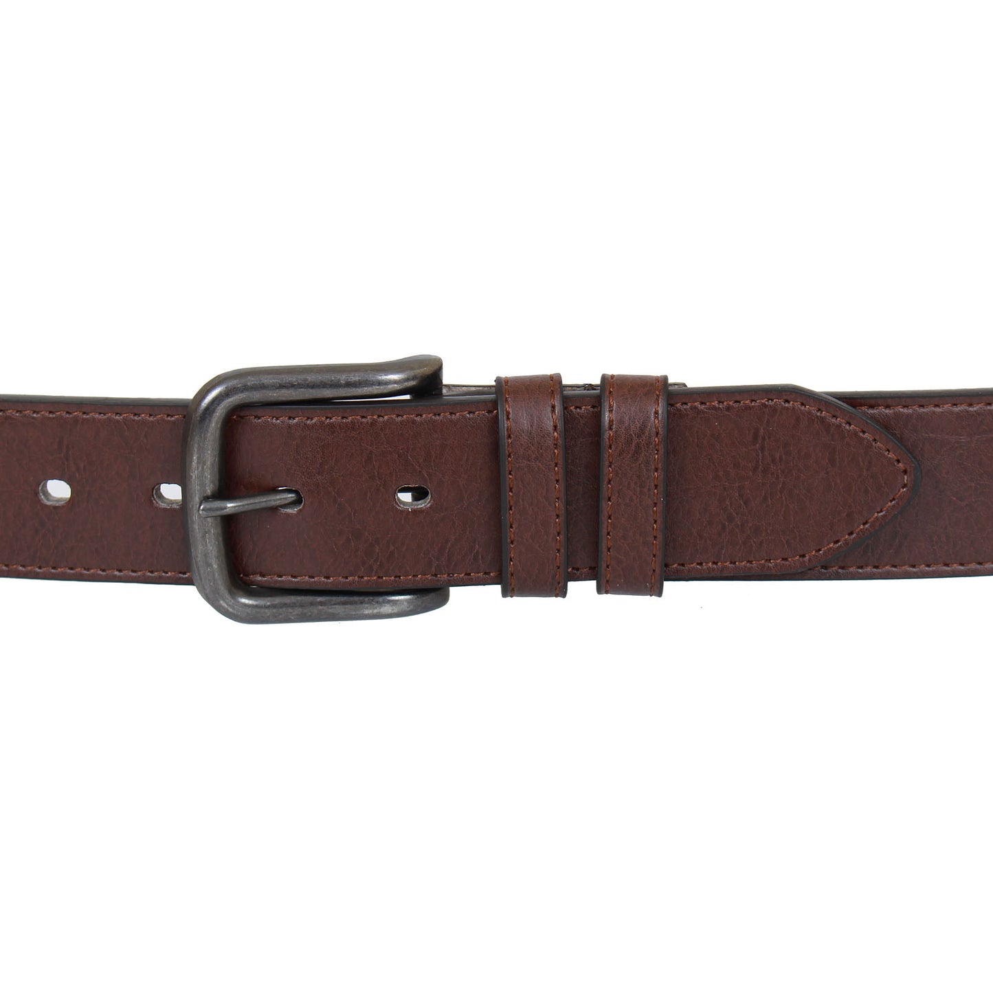 Plus Size Claridge Antique Buckle Jeans Belt Brown