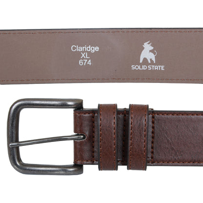 Plus Size Claridge Antique Buckle Jeans Belt Brown