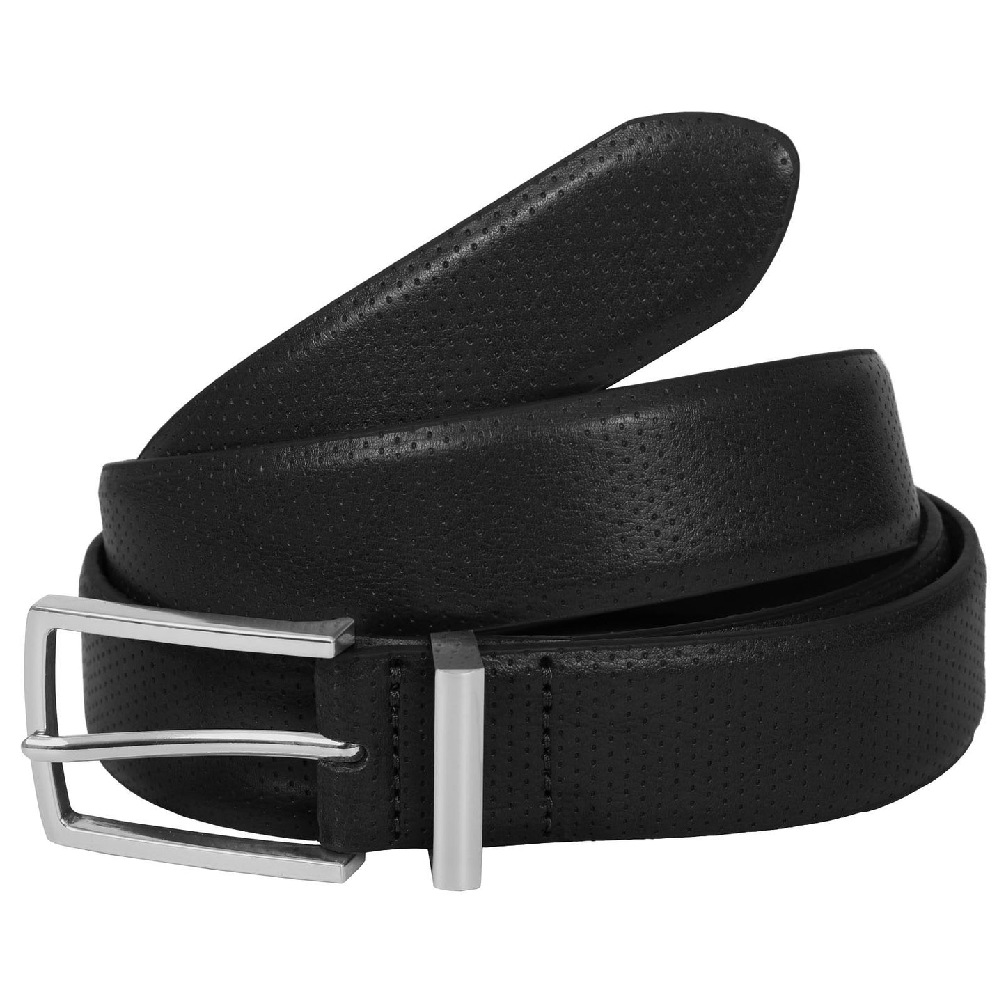 Plus Size Waldorf Debossed Trouser Belt Black