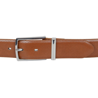 Plus Size Waldorf Debossed Trouser Belt Tan