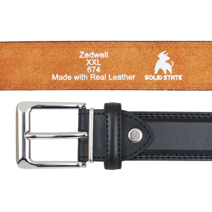 Plus Size Zedwell Smart Trouser Belt Black