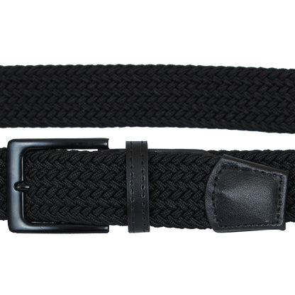 Plus Size Hilton Stretch Braided Belt Black