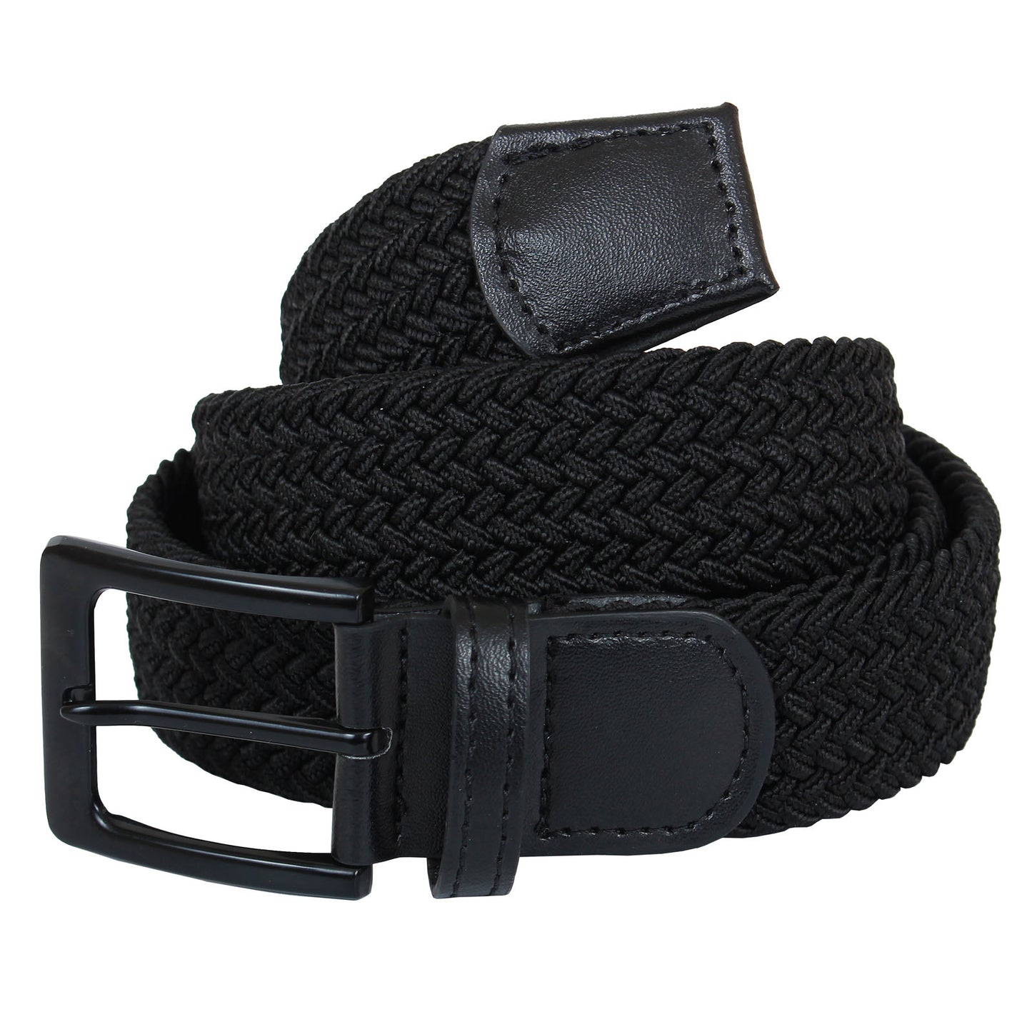 Plus Size Hilton Stretch Braided Belt Black