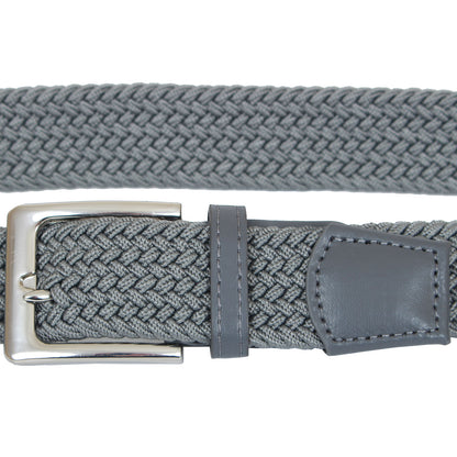 Plus Size Hilton Stretch Braided Belt Grey