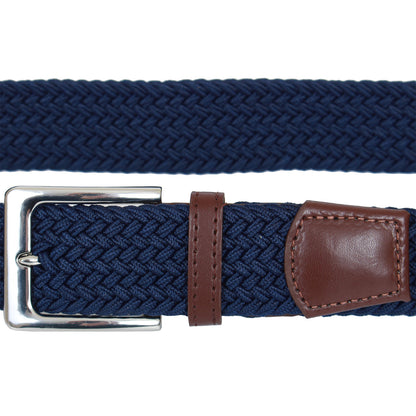 Plus Size Hilton Stretch Braided Belt Navy