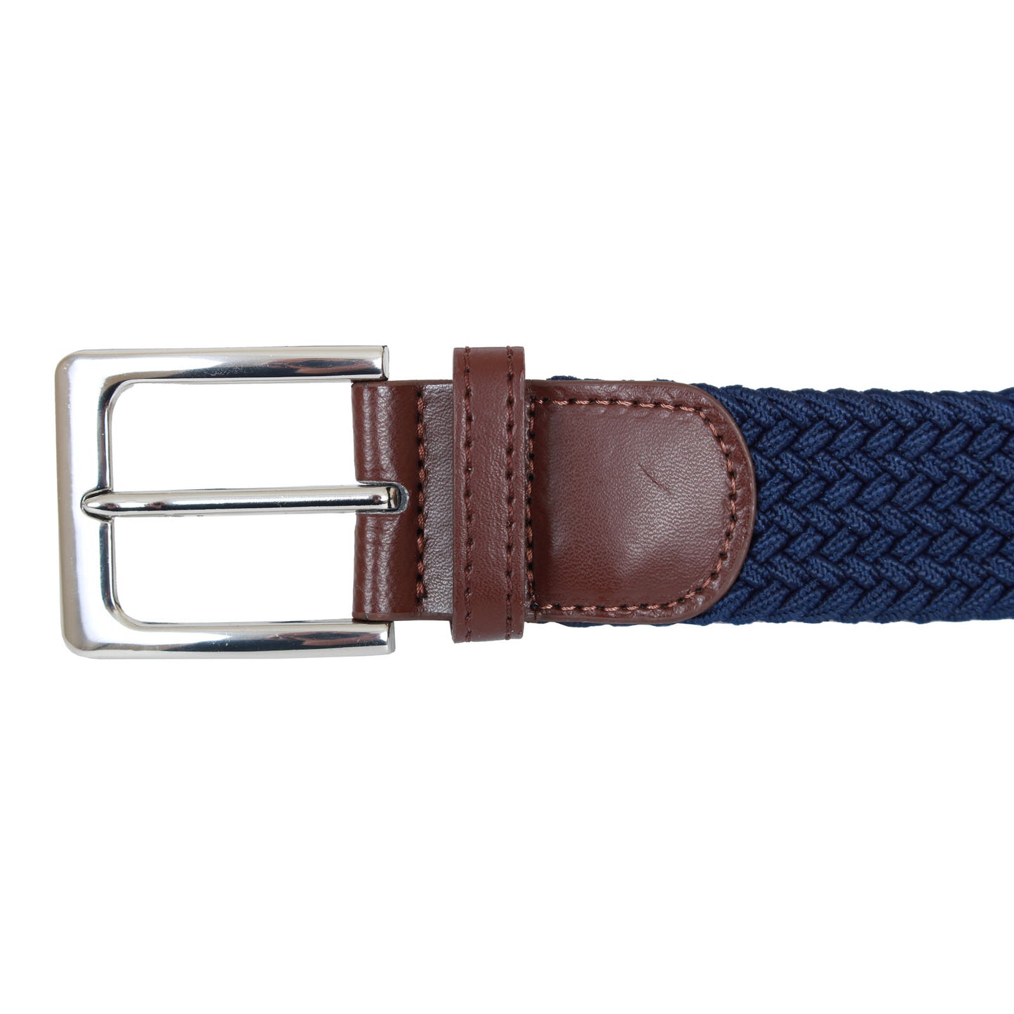 Plus Size Hilton Stretch Braided Belt Navy