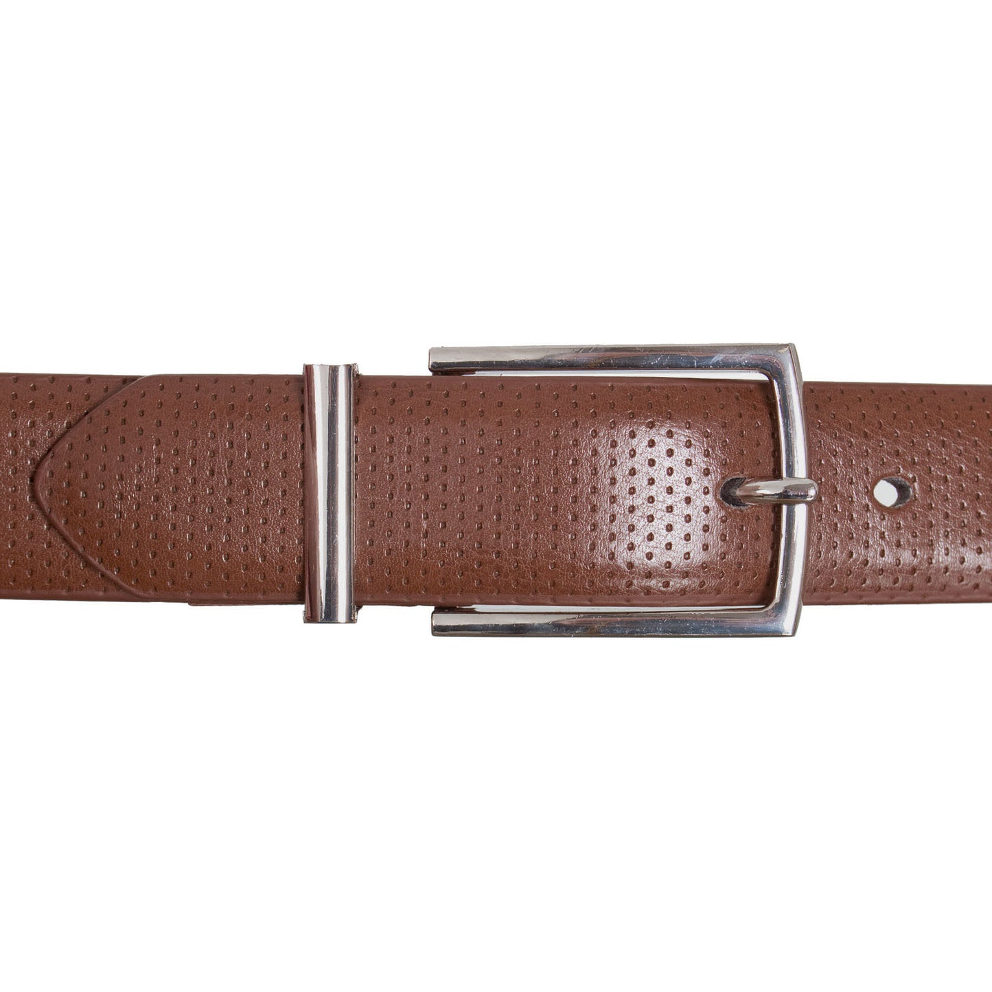 Plus Size 5024 Debossed Belt Brown