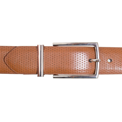 Plus Size 5024 Debossed Belt Tan