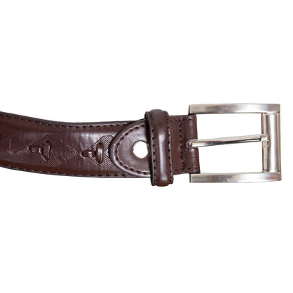 Plus Size 5029 Textured Belt Brown