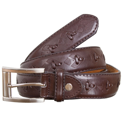 Plus Size 5029 Textured Belt Brown