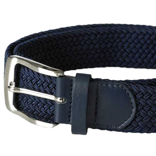 D555 Plus Size Dani Stretch Braided Belt Navy