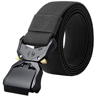 D555 Plus Size Dale Tactical Stretch Webbing Belt Black