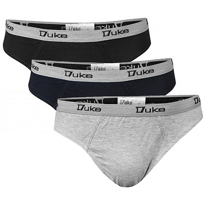 Plus Size Brief 3-Pack Black/Navy/Grey