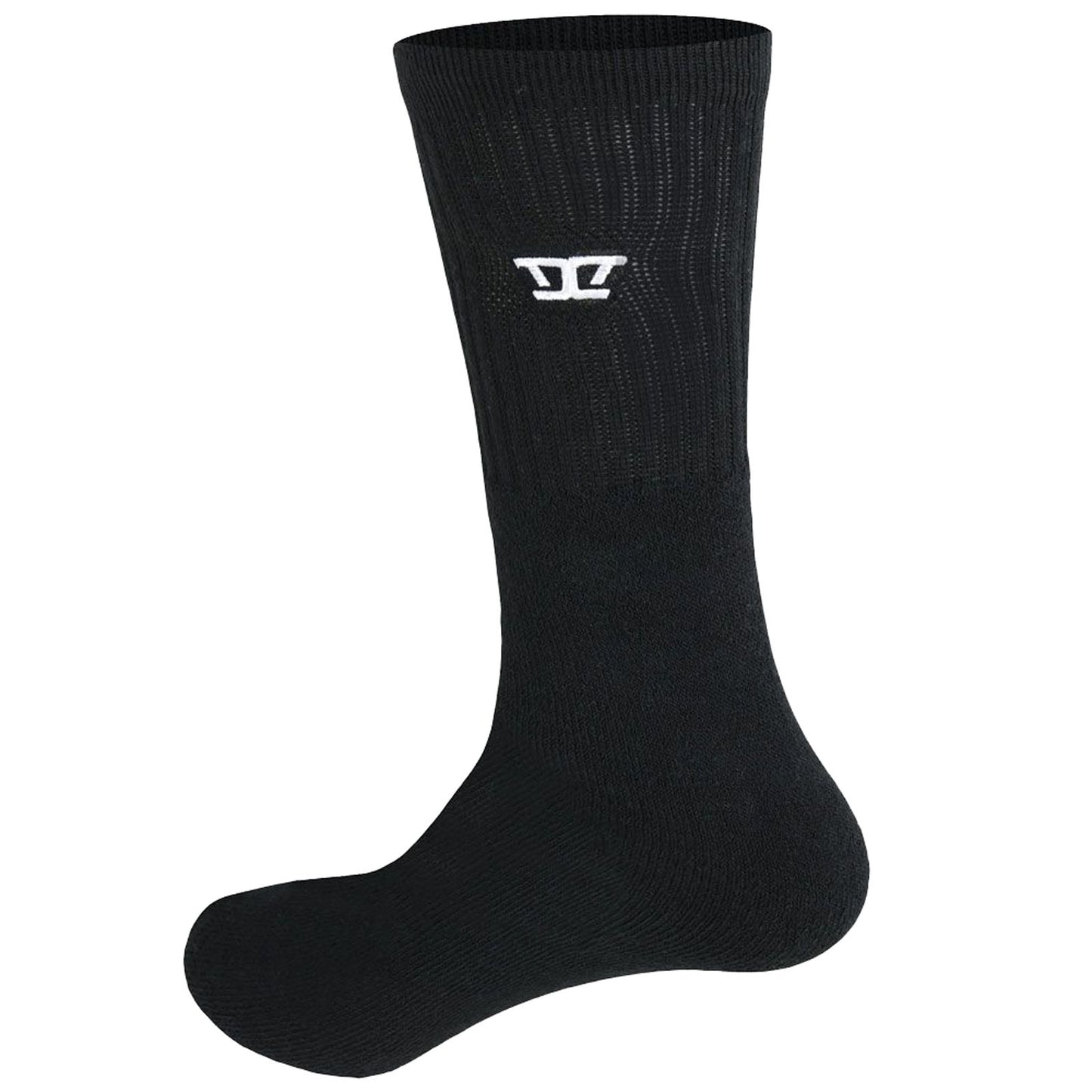 Plus Size Logan Sport Socks 2-Pack Black (11-16 Uk)