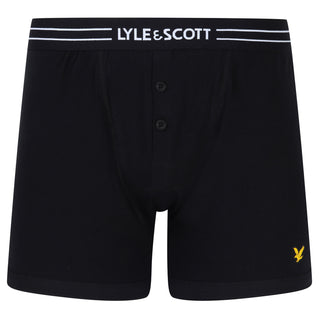 Lyle & Scott Plus Size Lewis Button Fly Trunks 3-Pack Black