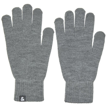 Jack & Jones Barry Knitted Gloves Grey Melange