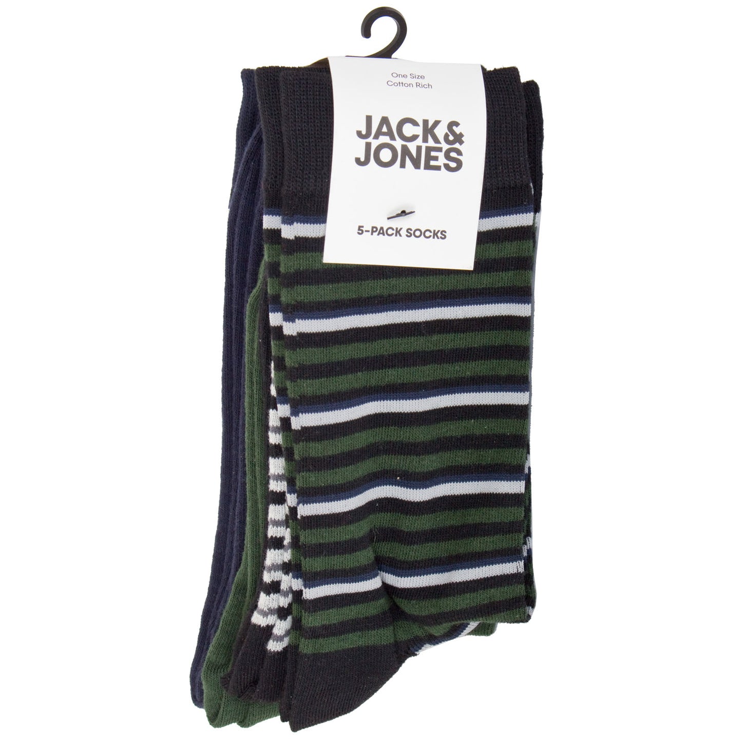 Jack & Jones Amber Sock 5-Pack Black/Green