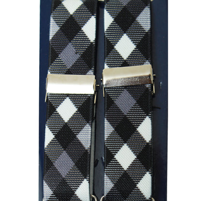 Checkered Braces Black