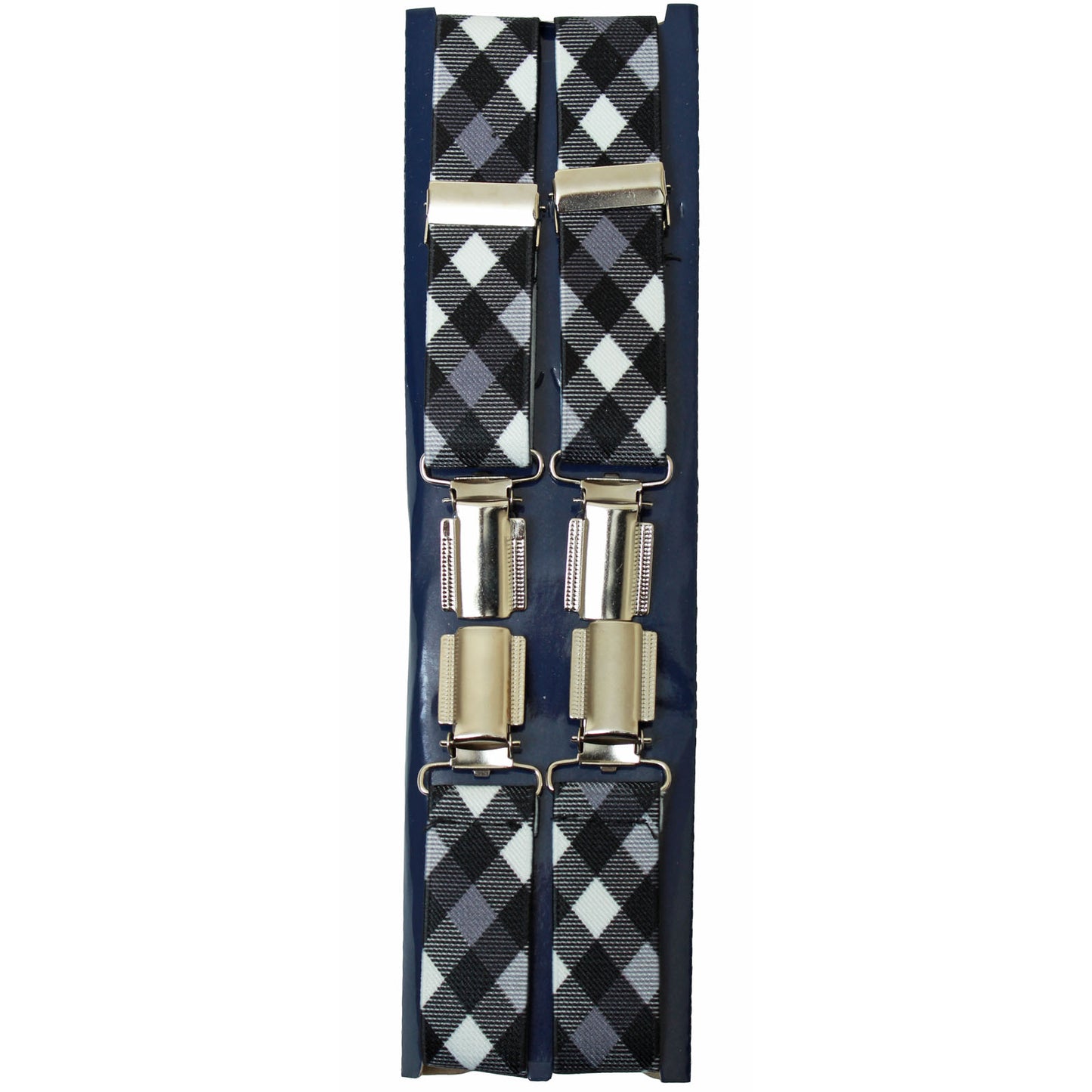 Checkered Braces Black