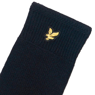 Lyle & Scott Gl304cl Racked Rib Gloves True Black