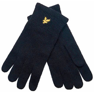 Lyle & Scott Gl304cl Racked Rib Gloves True Black