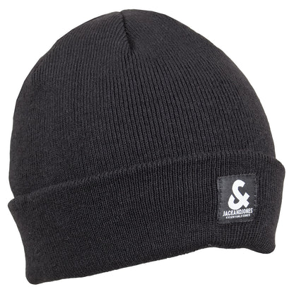 Jack & Jones Logo Beanie Black