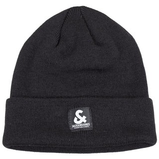 Jack & Jones Logo Beanie Black