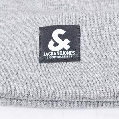 Jack & Jones Logo Beanie Light Grey Melange