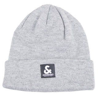 Jack & Jones Logo Beanie Light Grey Melange