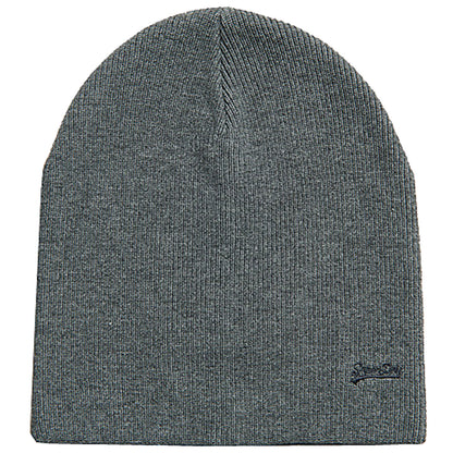 Knitted Logo Beanie Rich Charcoal Marl