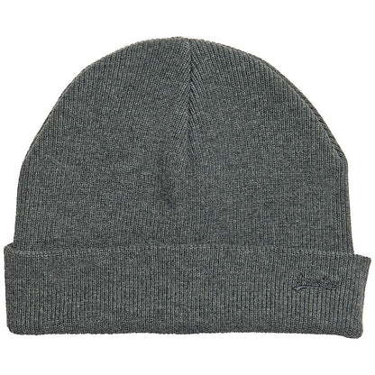 Knitted Logo Beanie Rich Charcoal Marl