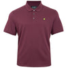 Lyle & Scott Plus Size Sp400 Plain Polo Weavers Claret