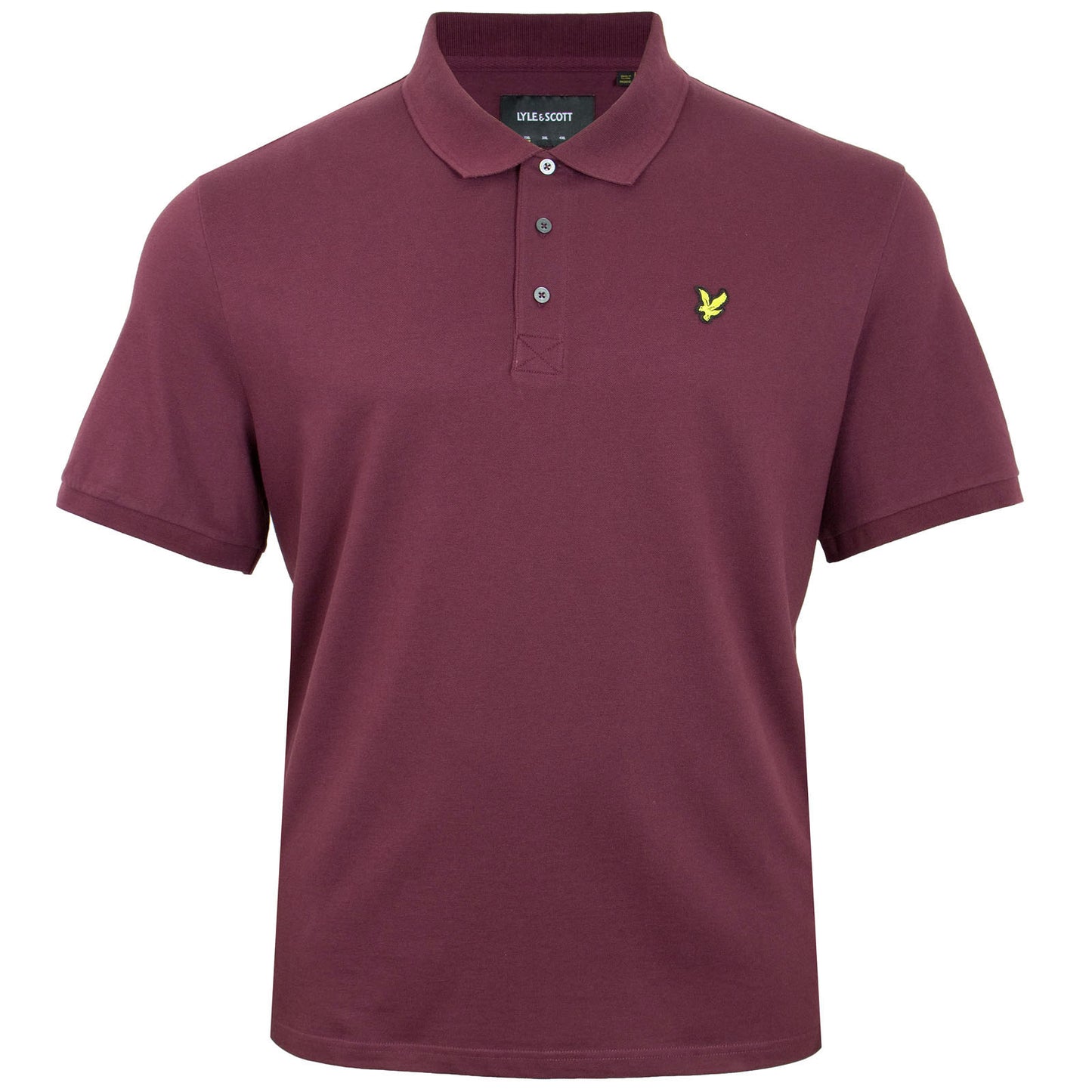 Lyle & Scott Plus Size Polo Shirt Weavers Claret