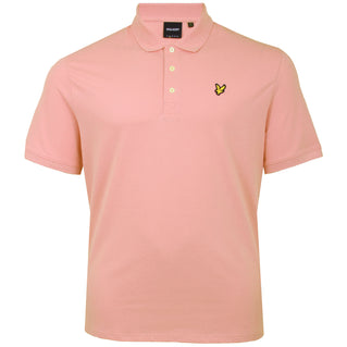 Lyle & Scott Plus Size Sp400 Plain Polo Palm Pink